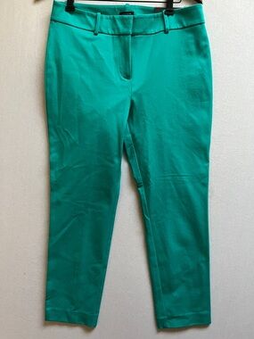 NWT Ann Taylor Signature Ankle Length Pants Green Size 6